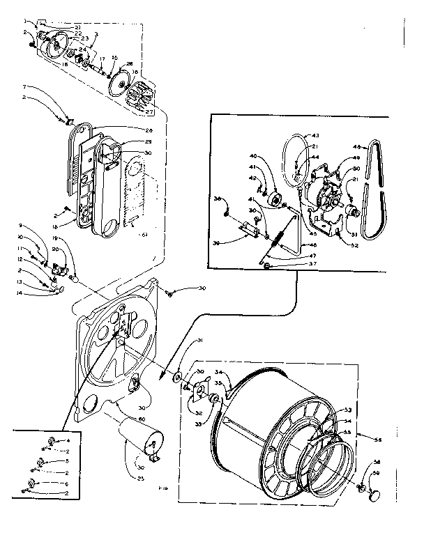 Kenmore 1106007711 bulkhead assembly diagram