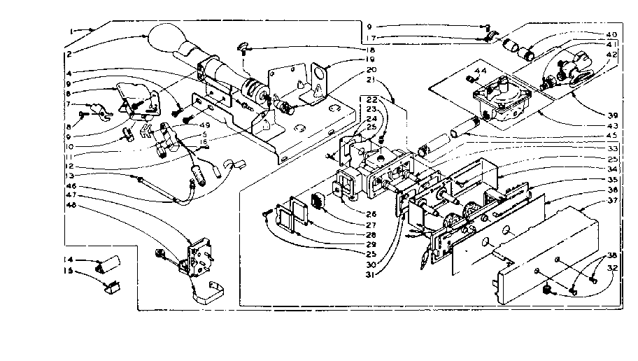 Kenmore 1106007711 dole burner assembly diagram