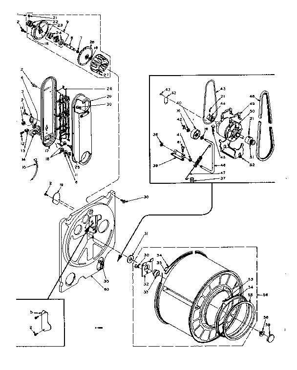 Kenmore 1106008430 bulkhead assembly diagram