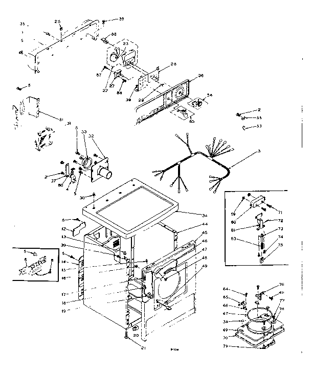 Kenmore 1106008440 machine sub-assembly diagram
