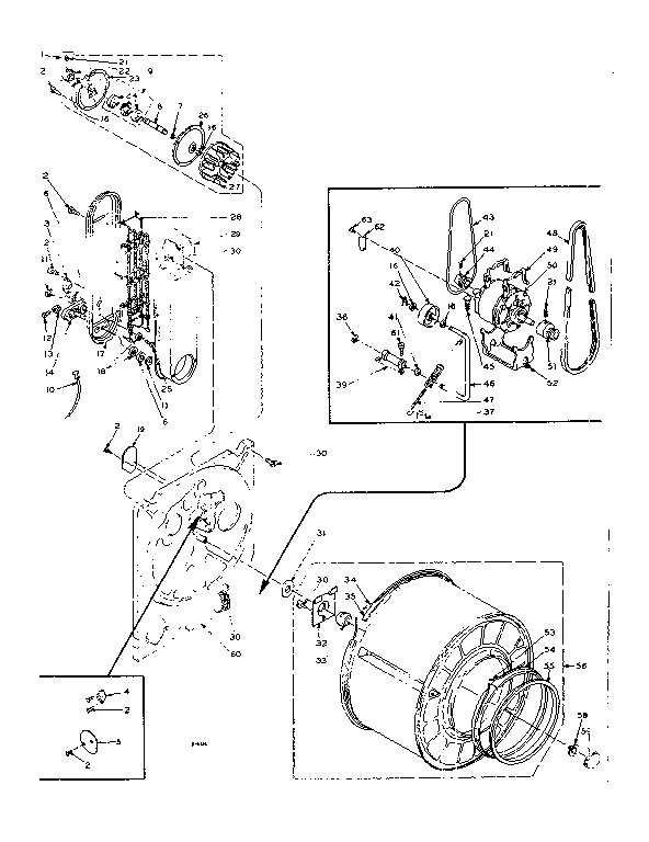 Kenmore 1106008440 bulkhead assembly diagram