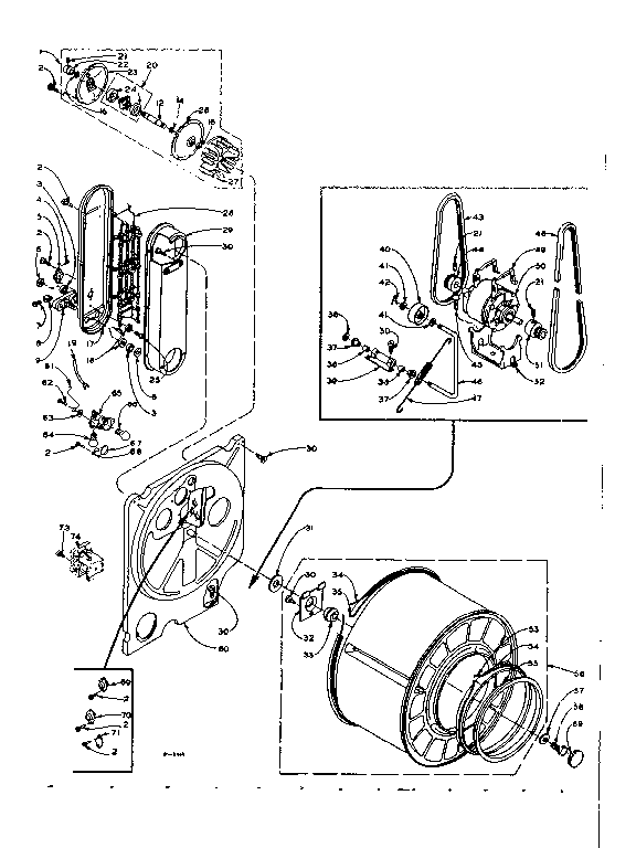 Kenmore 1106008710 bulkhead assembly diagram