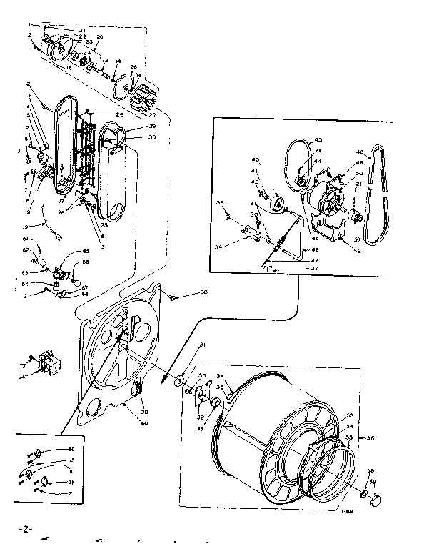 Kenmore 1106008711 bulkhead assembly diagram