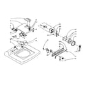 Kenmore 1106015550 machine top assembly diagram