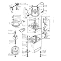 Kenmore 1106014700 machine sub-assembly diagram
