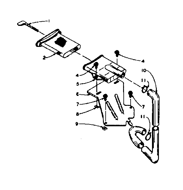 Kenmore 1106015761 filter assembly diagram
