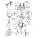 Kenmore 1106014711 machine sub-assembly diagram