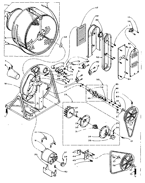 Kenmore 1106017700 base and bulkhead assembly diagram