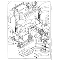 Kenmore 1106102701 wringer and wringer gear case assembly diagram