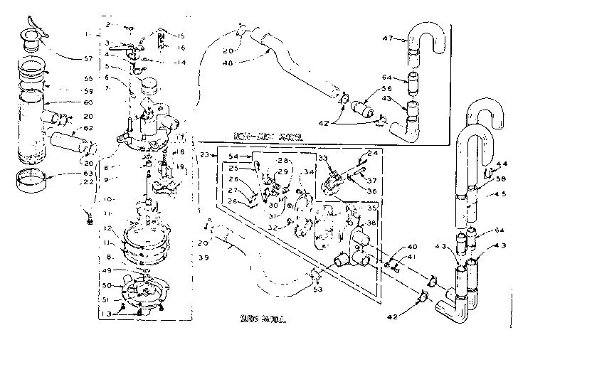 Kenmore 1106104550 water system diagram