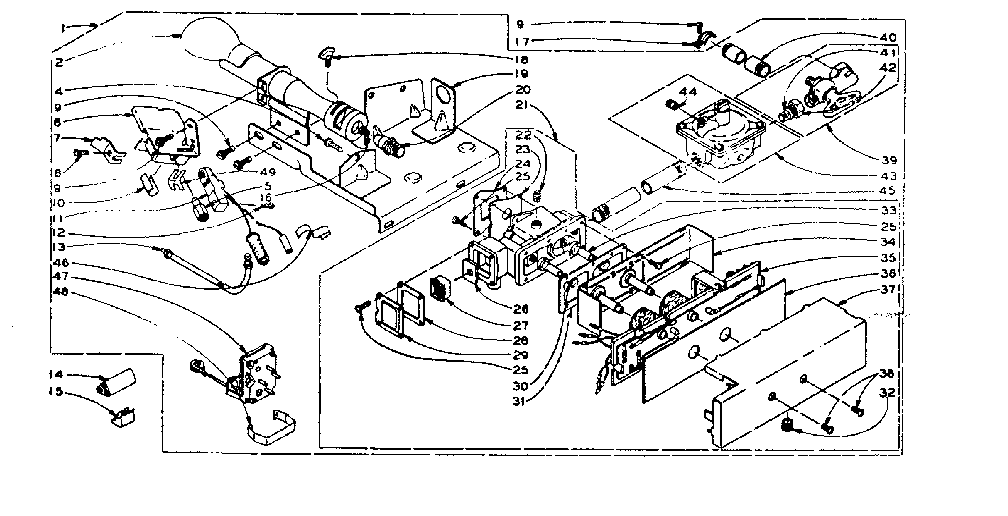 Kenmore 1106107500 dole burner assembly diagram
