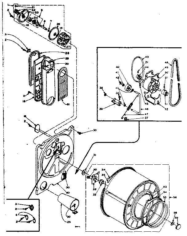 Kenmore 1106107501 bulkhead assembly diagram