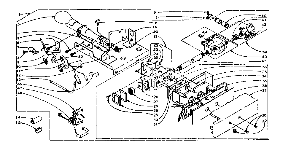 Kenmore 1106107501 dole burner assembly diagram