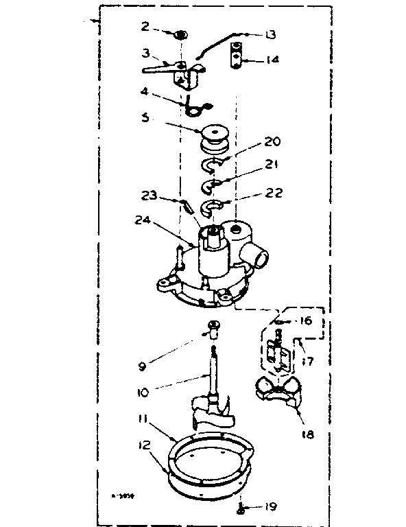 Kenmore 1106114241 pump assembly diagram