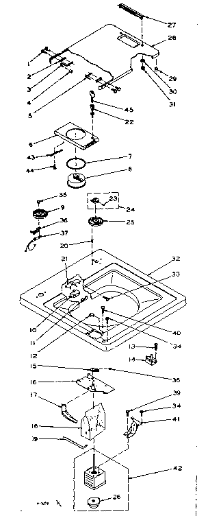 Kenmore 1106114244 top and control assembly diagram