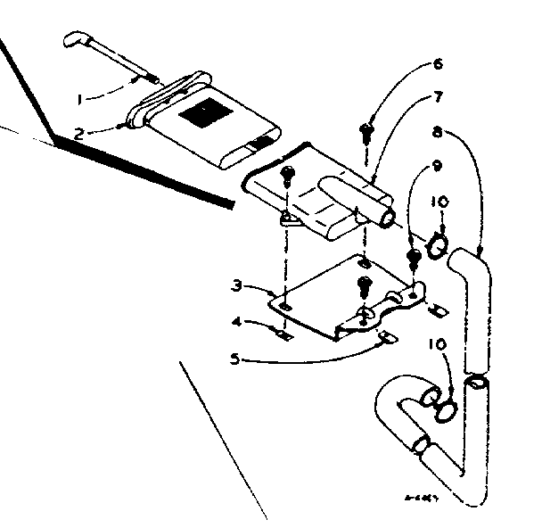 Kenmore 1106115300 filter assembly diagram