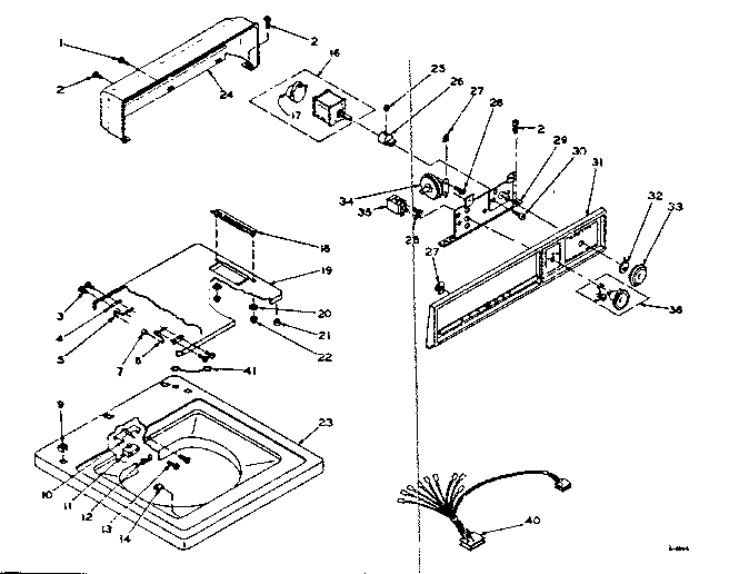Kenmore 1106114510 machine top assembly diagram