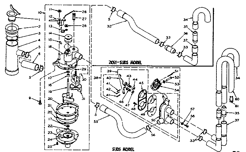 Kenmore 1106114510 water system diagram