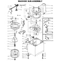 Kenmore 1106115800 machine sub-assembly diagram