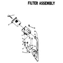 Kenmore 1106115800 filter assembly diagram