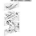 Kenmore 1106115800 top and console assembly diagram