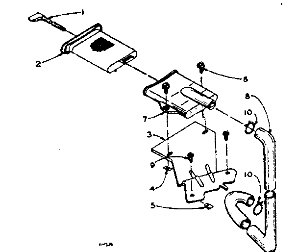 Kenmore 1106115802 filter assembly diagram