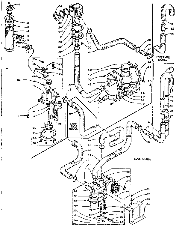 Kenmore 1106114810 water system diagram