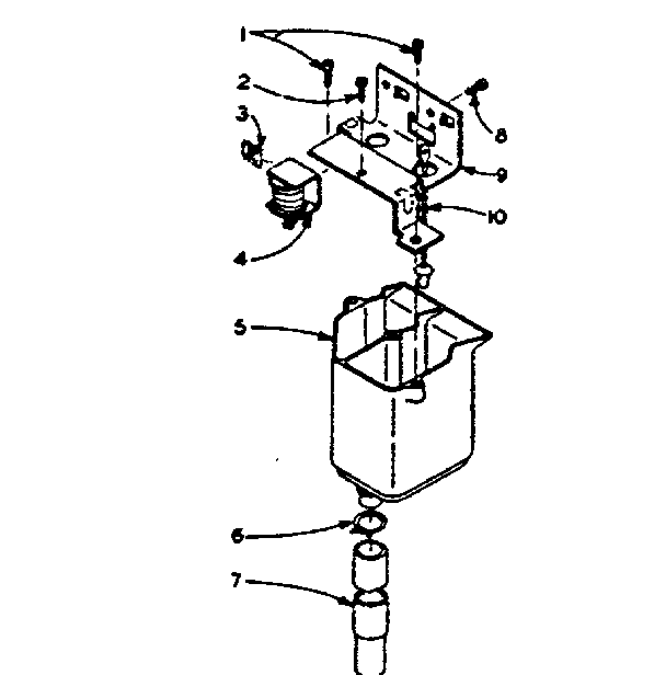 Kenmore 1106114810 dispenser assembly diagram