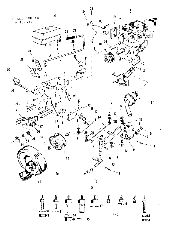 Craftsman 91725290 engine diagram