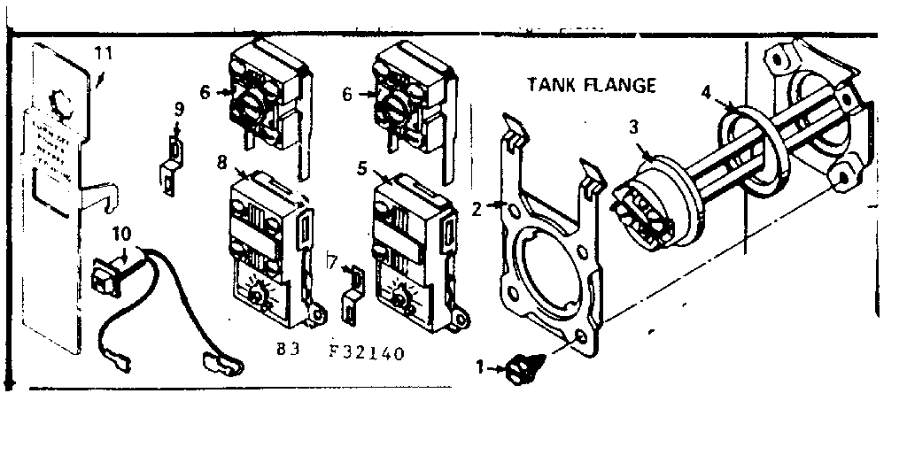 Kenmore 15332160 functional replacement parts diagram