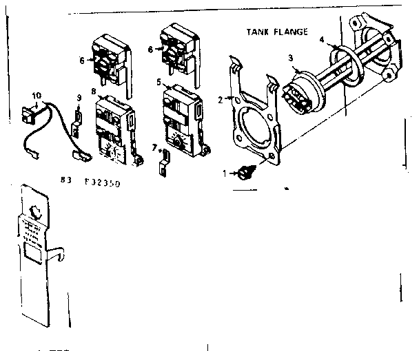 Kenmore 15332360 functional replacement parts diagram