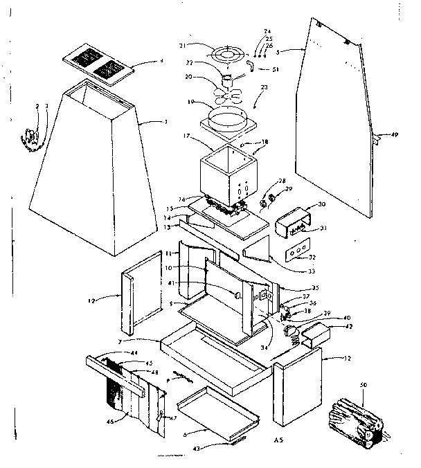 Kenmore 155581311 replacement parts diagram