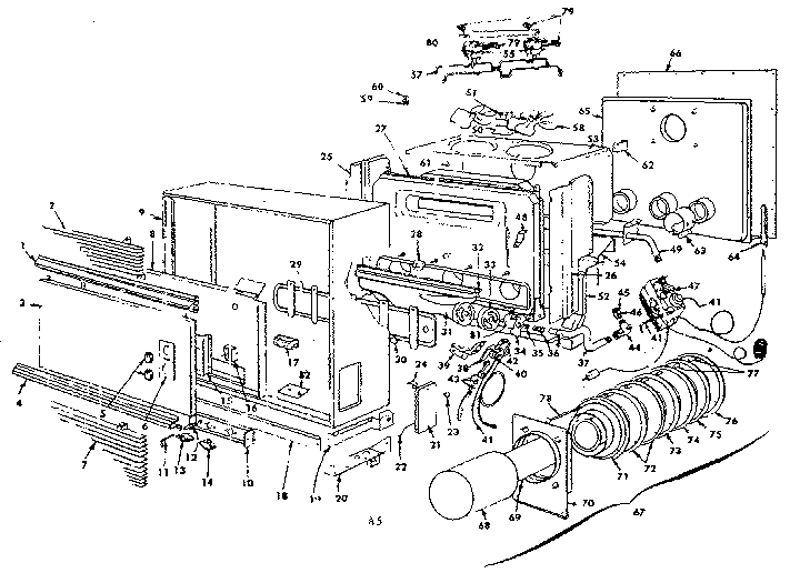 Kenmore 155734971 replacement parts diagram