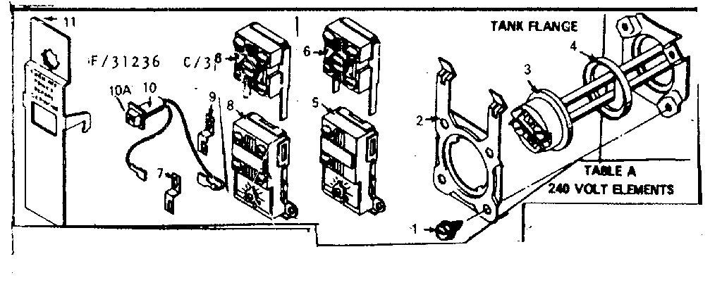 Kenmore 18332836 tank flange diagram