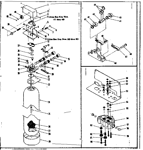 Kenmore 62534240 functional replacement parts diagram