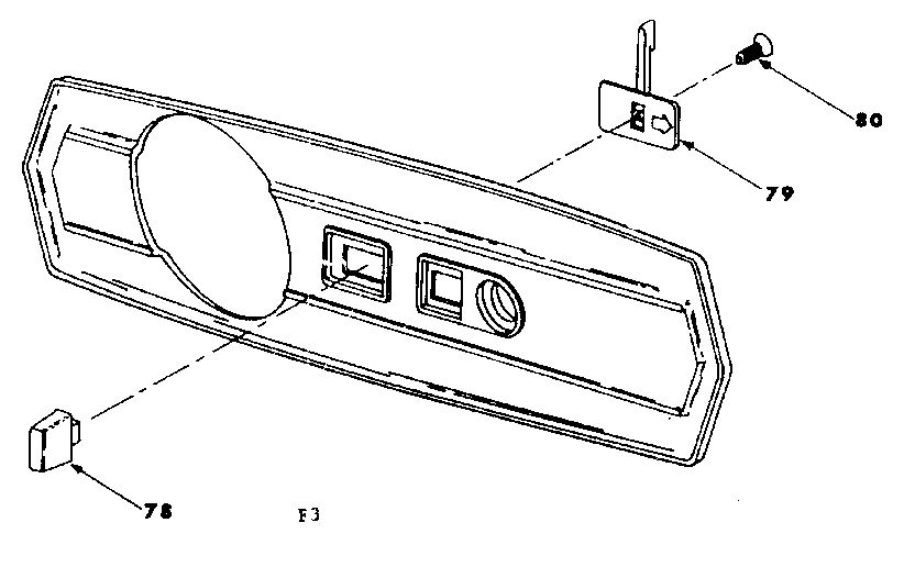 Kenmore 62534830 control face plate diagram