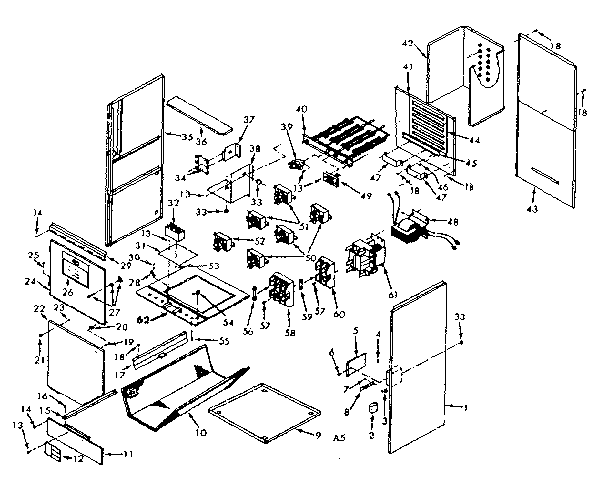 Kenmore 867587550 unit parts diagram