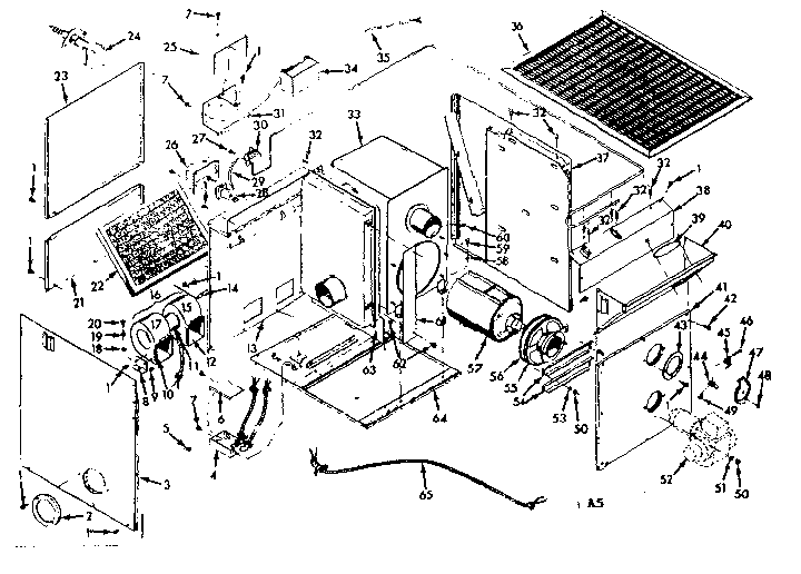 Kenmore 867713142 unit parts diagram