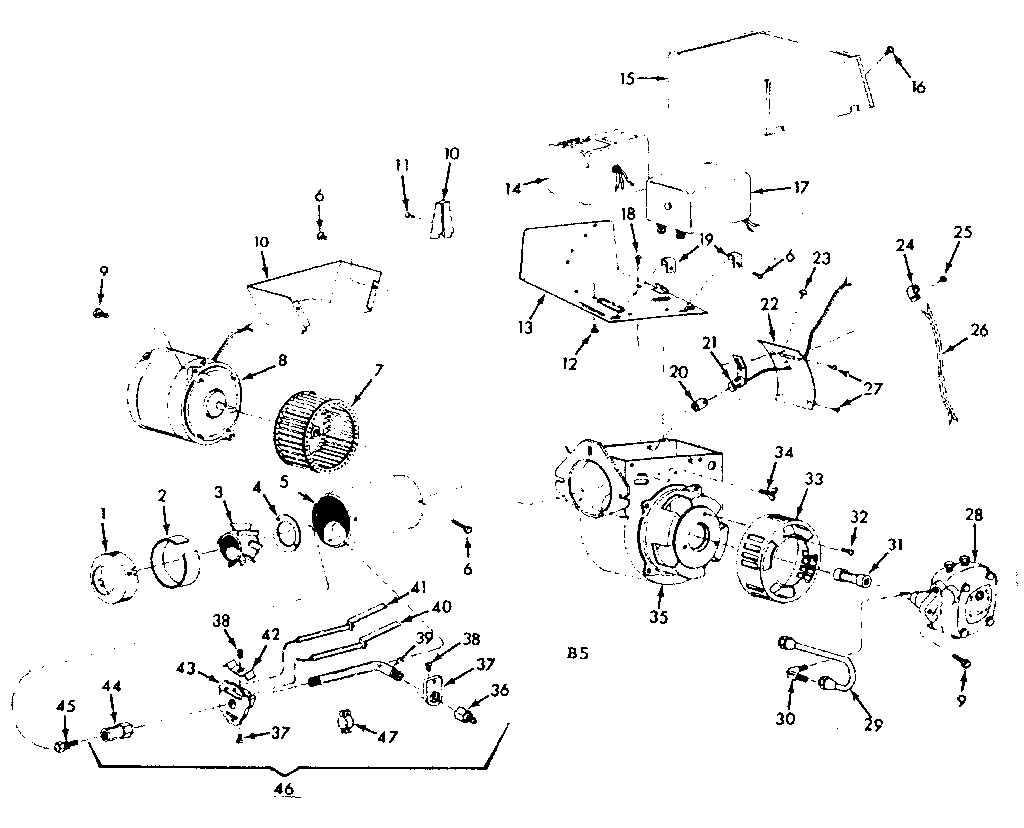 Kenmore 867713142 functional replacement parts diagram