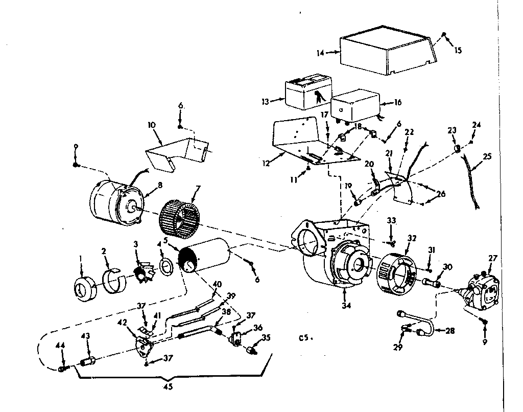 Kenmore 867741831 oil burner assembly diagram