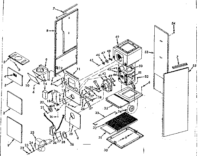 Kenmore 867744822 furnace assembly diagram