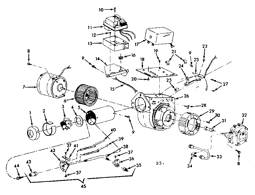 Kenmore 867744822 oil burner assembly diagram