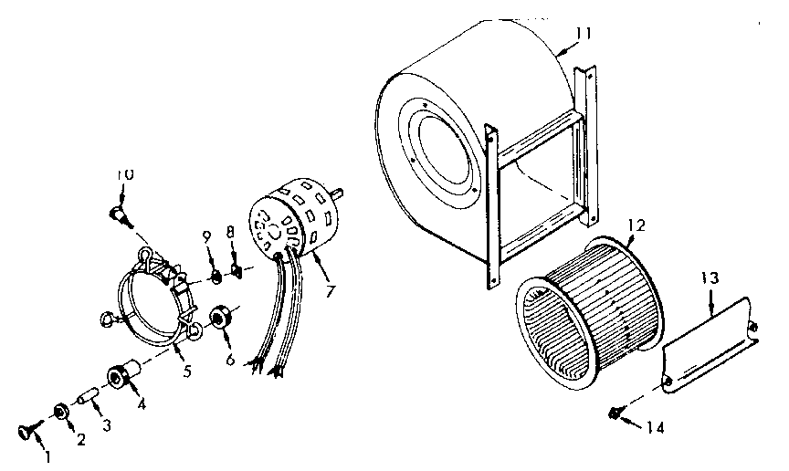 Kenmore 867745821 h-q blower assembly diagram