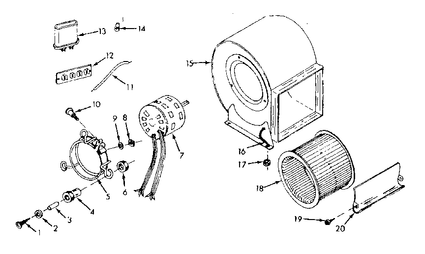 Kenmore 867747811 h-q blower assembly diagram