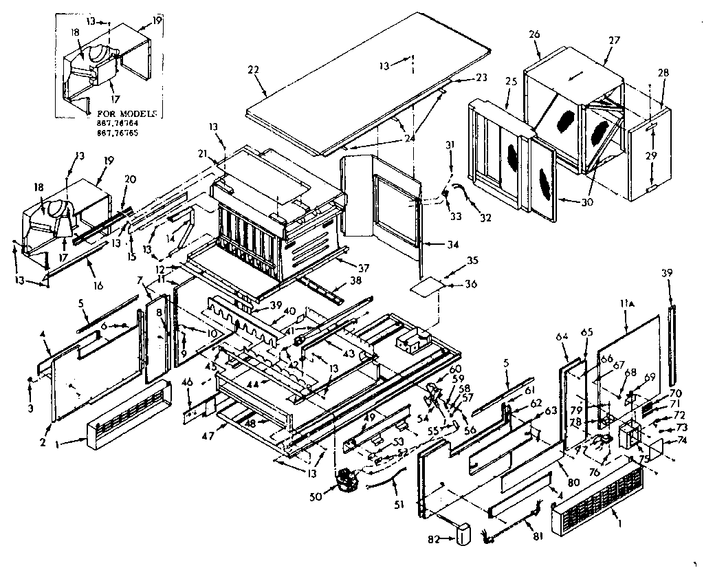 Kenmore 86776762 furnace assembly diagram