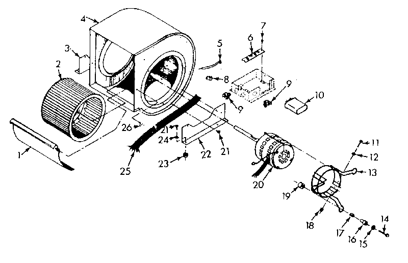 Kenmore 86776762 h-q blower assembly diagram