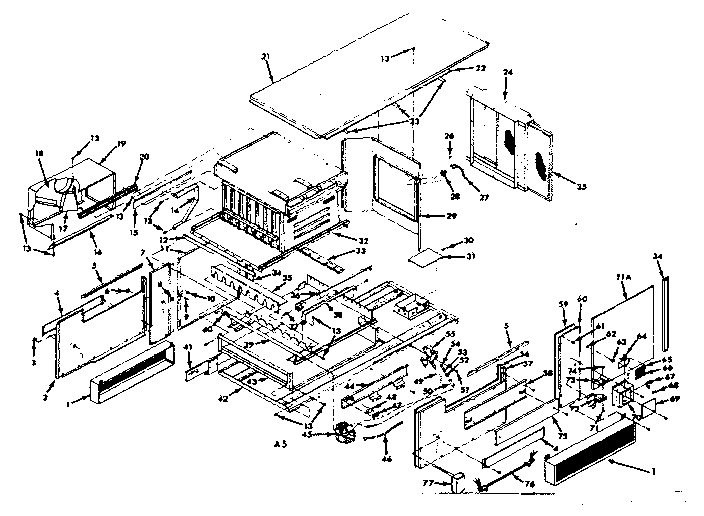 Kenmore 86777872 furnace assembly diagram