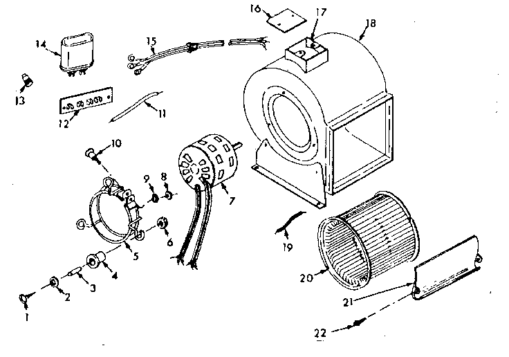 Kenmore 867769163 h-q blower assembly diagram