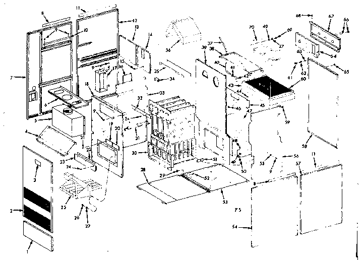 Kenmore 867769163 furnace assembly diagram
