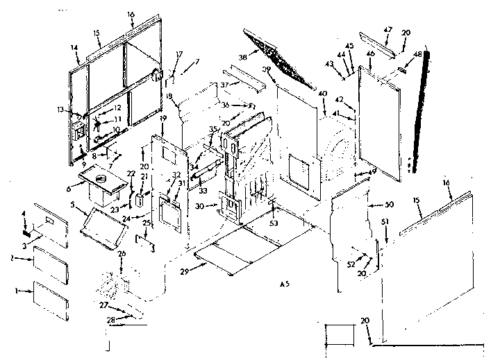 Kenmore 86777287 furnace assembly diagram